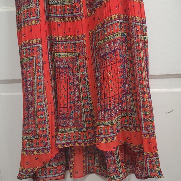 Hazel orange floral high low dress - Picture 4 of 4